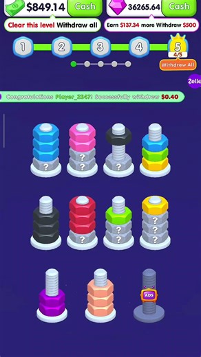 nut sort relax first try – easy money usa