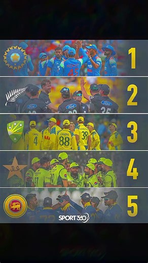 PAK on number 4 in ODI ranking #cricket