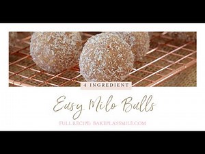 Super Easy Milo Balls | 4 Ingredients