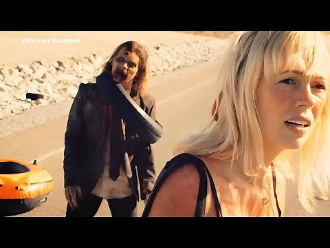 A woman is trapped in the desert, but a zombie follows her