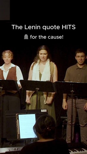 A LENIN quote in a MUSICAL?? #nyc #revolution #seizethemeans #musicaltheatre