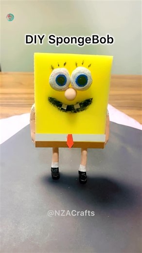 NZA Crafts on Instagram: "DIY SpongeBob #nzacrafts"