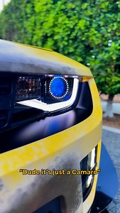 Just doing his job as my guardian… 🐝🤗 #chevy #camaro #build #transformers #autobot #bumblebee #bestfriend #bond | TF Bee Camaro