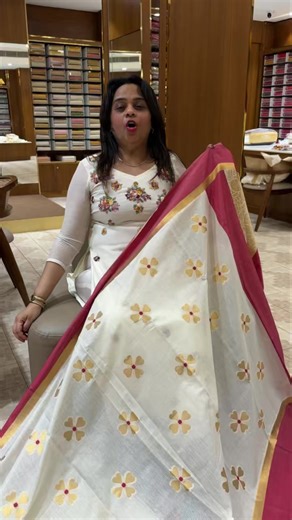 53K views · 323 reactions | Onam 2025 collections Designer onam sarees collections for booking visits https://ihadesigns.in/products/designer-onam-sarees-iha-25693 | Iha Designs - The Big Boutique | Facebook