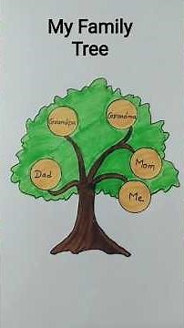 My Family Tree drawing step by step / How to draw a family tree /#shorts #family #tree