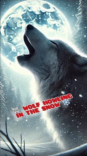 🌙 Haunting Wolf Howl in the Snowy Wilderness | Realistic Nature Sounds for Deep Relaxation