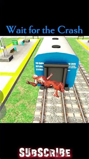 Iron Man vs High Speed Train! 🚂😱 #Shorts