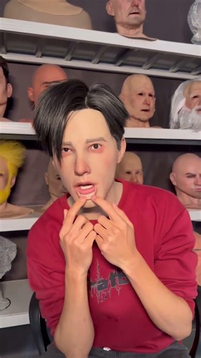 Silicone mask transformation gives you a different feeling