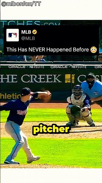 This pitcher almost hit a bird with his pitch!