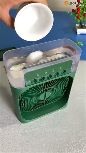 Portable Air Conditioner Fan with 7 Color Light SKU: 4904_big_cooling_fan_10w#grabnix