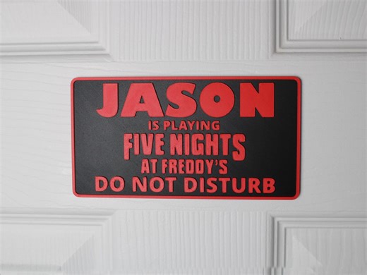 Five Nights at Freddy's Do Not Disturb Door Sign | Custom Name Plate | Made to Order | FNAF - Etsy UK