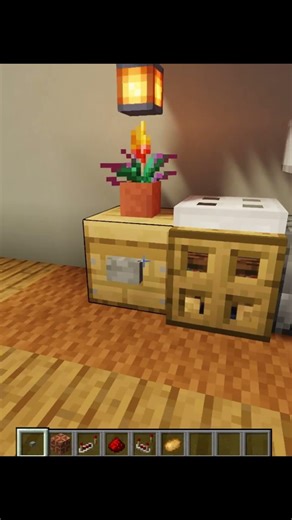 Working Oven in Minecraft #minecraft #minecraftshorts #gaming #trending #minecraftbuilds