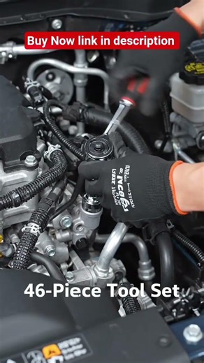 46-Piece Socket Set 🔧 Heavy Duty Toolkit for Home & Car Repair l link in description #socket set