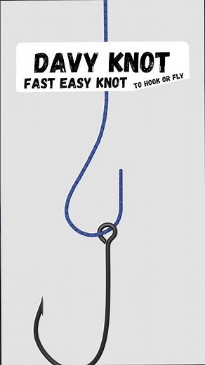 Davy Knot - Fast Easy Knot #knot #fishingtips #fishing