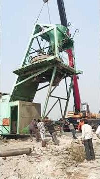 concrete batching plant folding by sany crane #hydra #crane #automobile #batchingplant