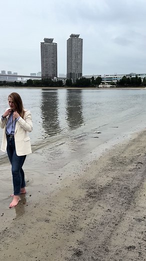 Exploring Odaiba Beach in Tokyo, Japan