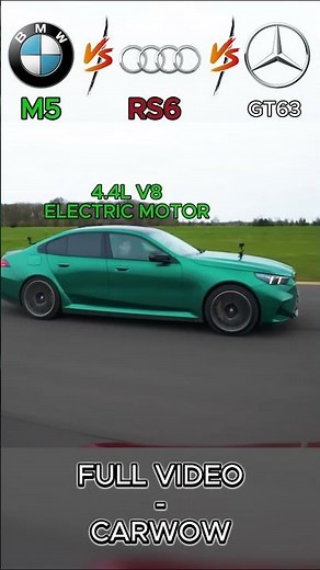 BMW M5 Hybrid vs Audi RS6 Performance vs AMG GT 63 S 4-Door – Drag Race 🏁