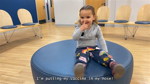 Little Lina says the nasal flu vaccine is “easy peasy lemon squeezy!” 🍋 ▶️ Book your 2–3 year old’s free flu vaccination via your GP, pharmacy, or NHS App. | NHS Somerset