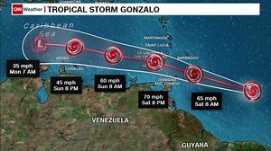 Tropical Storm Gonzalo could bring life-threatening flash floods this weekend
