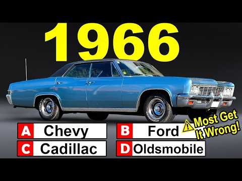 Guess 20 Classic Cars from 1966! Many Autos Can You Get Right?