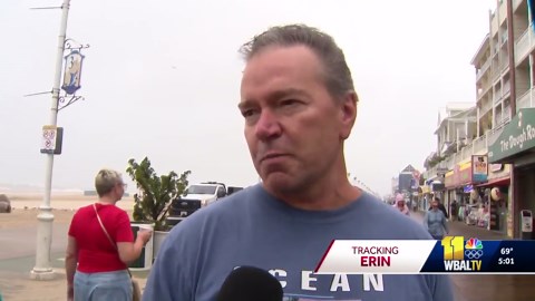 Erin churns off Ocean City coast