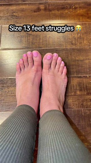 Typical size 13 feet struggles 😭👠 #bigfeet #tallgirl #feet #toes #fyp