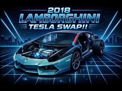 Episode 9 Lamborghini Aventador SV Tesla Swap-Parts install!