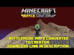 PS4/XBOX ONE/PS3 MINECRAFT BATTLE MINI GAME BATTLEMODE MAPS CONVERTED TO CREATIVE W/DOWNLOAD TU41