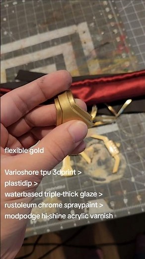 How I make flexible gold cosplay parts