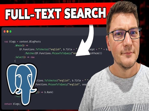 使用 PostgreSQL 和 EF Core 在 .NET 中进行全文搜索