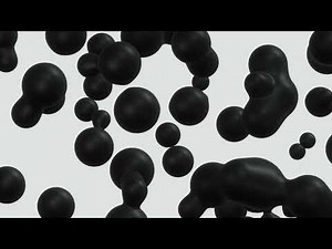 Metaball Liquid Black and White Background in 4k 60FPS for Wallpaper 1 hour