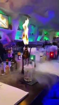 The bartender had tricks in Greenland. #tourism #greenland #bar #cocktail #bartender