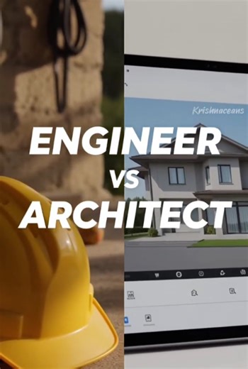 Engineer vs Architect 🔥 Difference Explained in Tamil | Civil Engineering Shorts