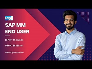 SAP MM End User Training Tutorial | Online Demo Session | myTectra