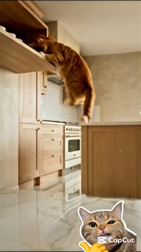 Cat’s Epic Jump Fail 😂 (0/10 Landing!) #funnycats #cats #catdance