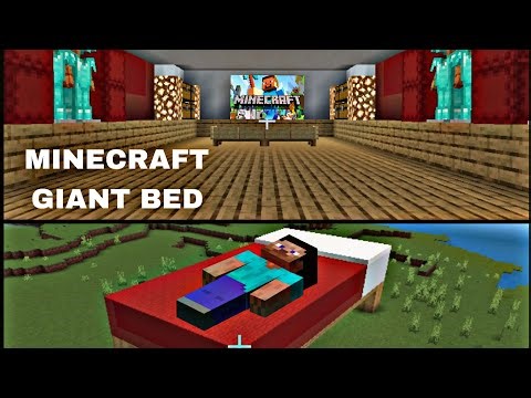 Build a Giant bed in Minecraft