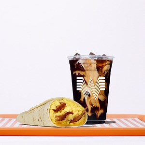 Good morning incoming: Get a Taquito or Honey Butter Chicken Biscuit plus a drink for just $5! Available daily from 3/12–4/30. | Whataburger