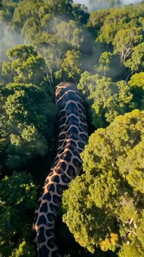 #ContentInspirationSharingPlan Fantastic! A giant python coils in the rainforest#snake#amazonjungle