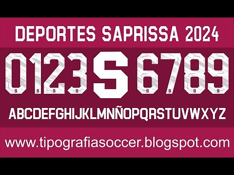 Tipografía Deportivo Saprissa 23-24 FREE DOWNLOAD