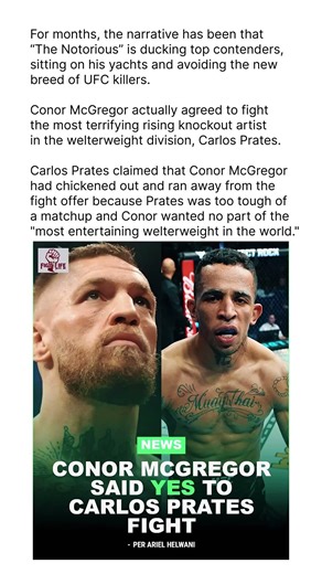 Conor McGregor vs Carlos Prates! 🤯