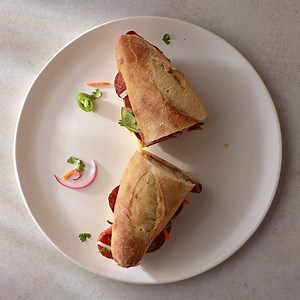 7.4K views · 77 reactions | Thinly sliced SPAM® Classic, sriracha-mayo sauce and pickled veggies—that's bánh yummy! Tag a friend you'd share half with. Get the recipe: goo.gl/DjTJ7j | SPAM | Facebook