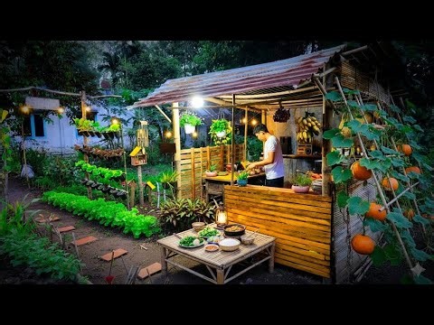 A Peaceful Day on a Small Countryside Farm and Cooking Delicious Dishes