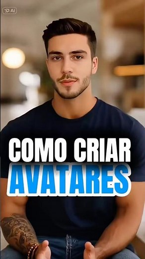 Como criar avatar com IA. #avataria