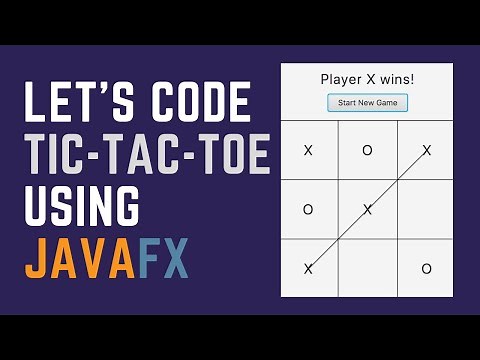 How to make Tic Tac Toe game using JavaFX | Java Game Development