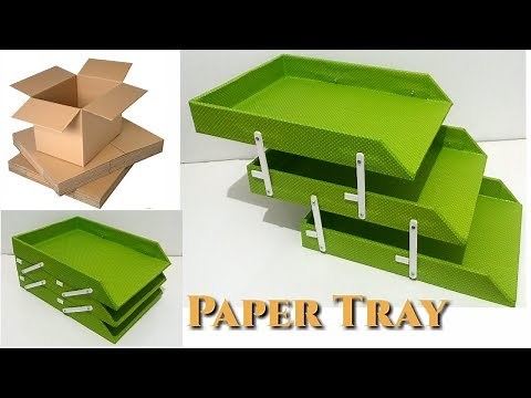 DIY How To Make a Paper Tray with Cardboard