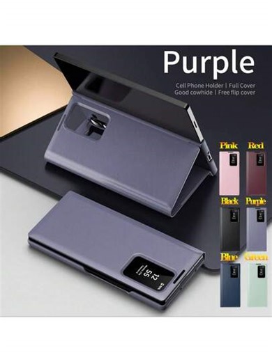 Hadaasi 1 Stück Multi-Farben Luxus Klapphülle mit Smart Window Rahmen Design Handyhülle kompatibel mit Galaxy A55 A57 A56 A16 S24 S25 S23 Ultra S25Ultra/S25Plus/S25/S25Edge/S25FE Z Fold 7/Z Fold 6/Z Fold 5/Z Fold 4/Z Fold 3/Z TriFold/A37/A17/A26/A37/A57, mit Kartenfach, Karten einlegen, Apps herunterladen, Anrufe ohne Aufklappen entgegennehmen, Rundumschutz, stoßfeste Hülle, robuste Schutzhülle | SHEIN