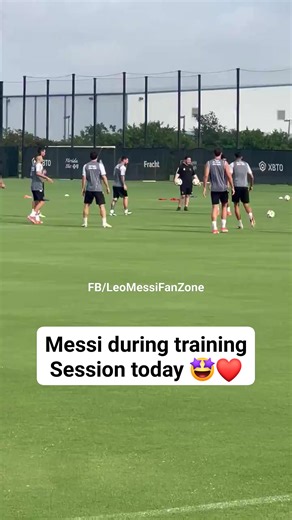 Lionel Messi during today's training session with Inter Miami 🤩❤️👏 | LEO MESSI FAN ZONE