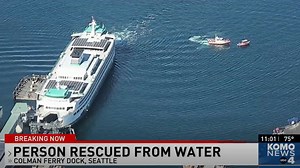 Person rescued after jumping into water at Seattle's Colman Dock