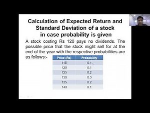 Expected Return and Standard Deviation of a stock with probability Calculation | Risk Management