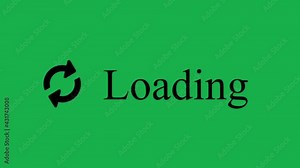 Loading Circle With Green Screen on Device Screen Digital Display of Web Page Website. Computer Software Monitor Viewpoint of Loading Processing File, Video, Music, Data.